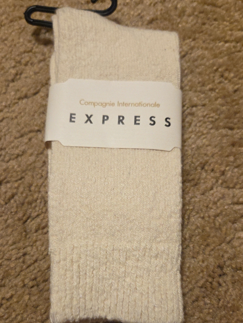Express Women's Cream Crew Socks